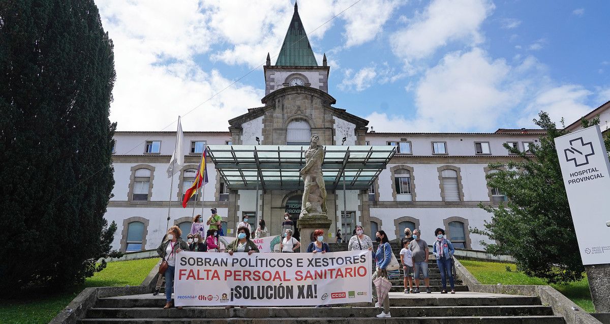 Protestas en centros de salud del área sanitaria de Pontevedra para reclamar más personal