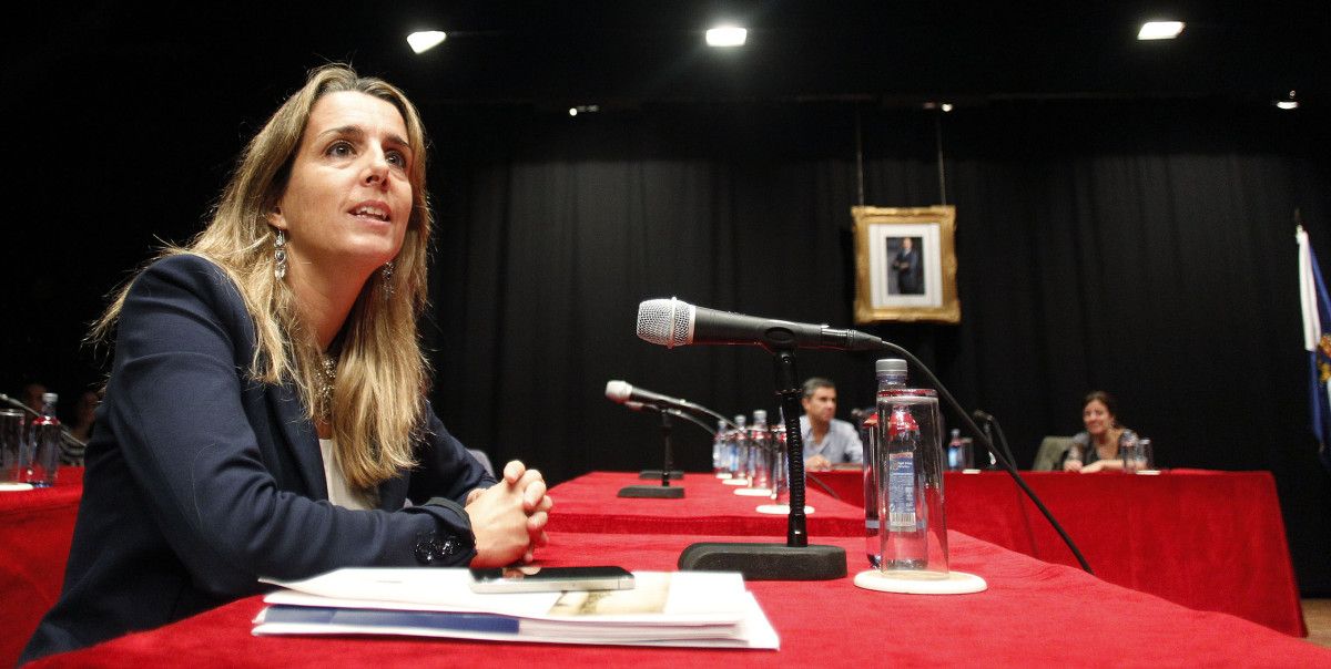 María Biempica, antes de comenzar el Pleno municipal María Biempica, antes de comenzar el Pleno municipal