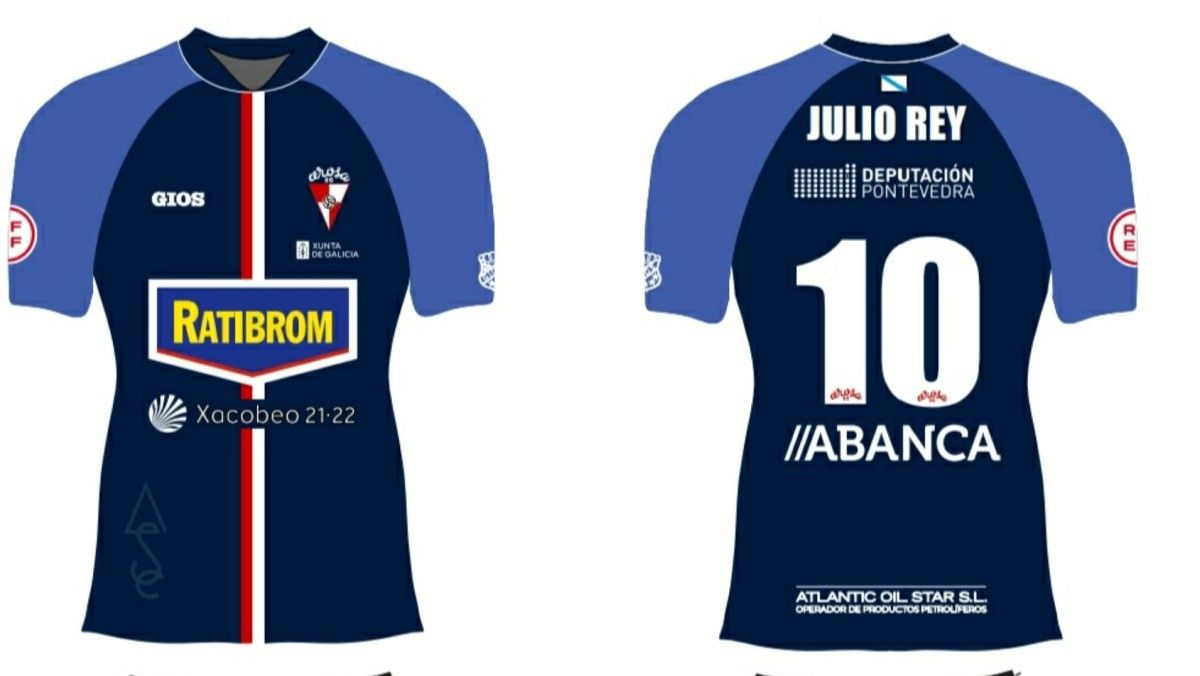 Nova equipación do Arosa para atempada 2021/2022