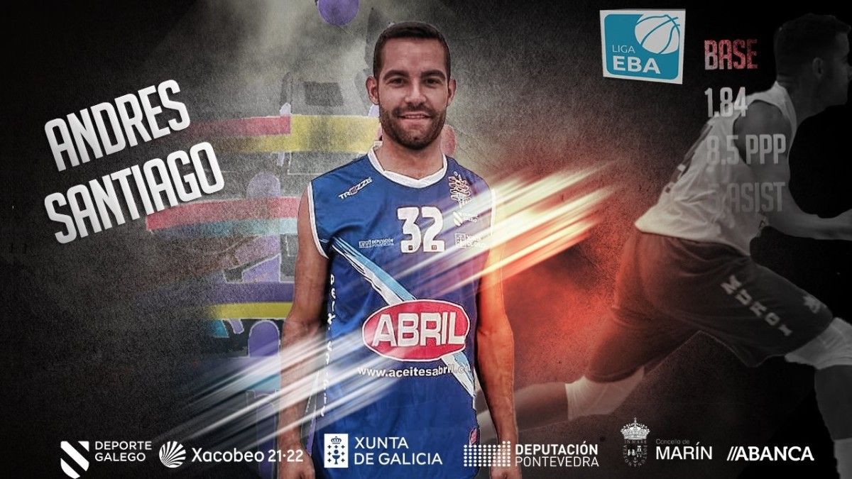 Andrés Santiago, nova fichaxe do Peixe Galego no regreso a Liga EBA