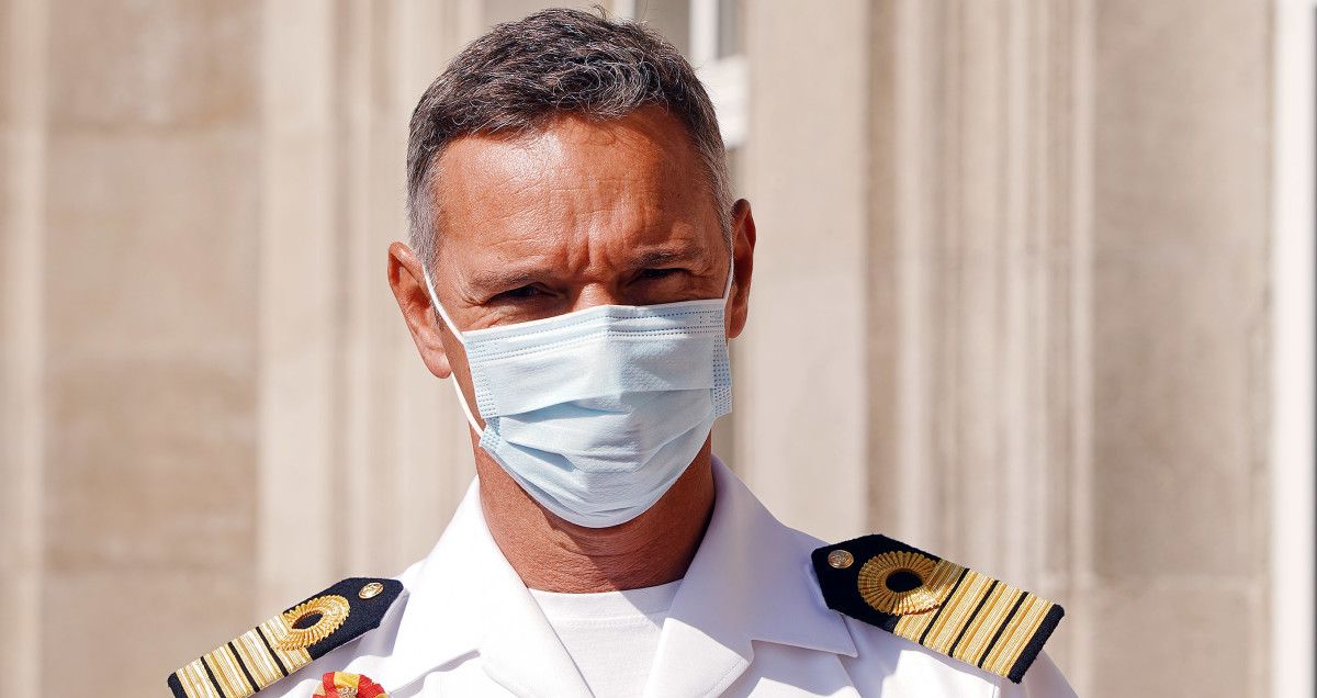 Capitán de navío Pedro Cardona Suances, comandante director de la Escuela Naval Militar de Marín