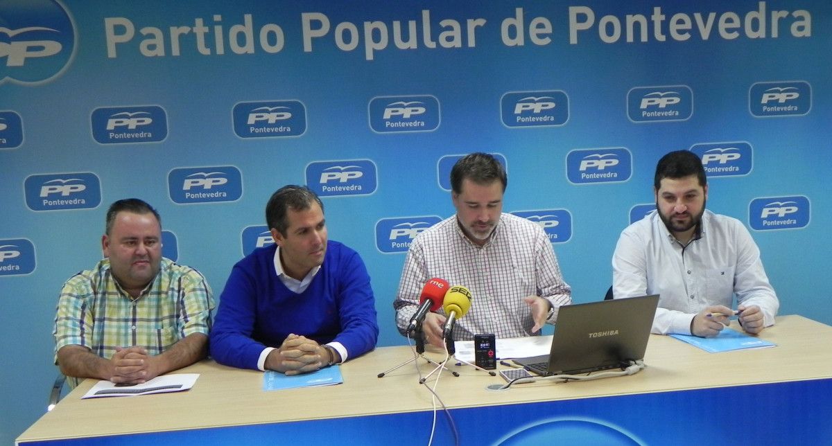 Rueda de prensa del equipo económico del PP de Pontevedra