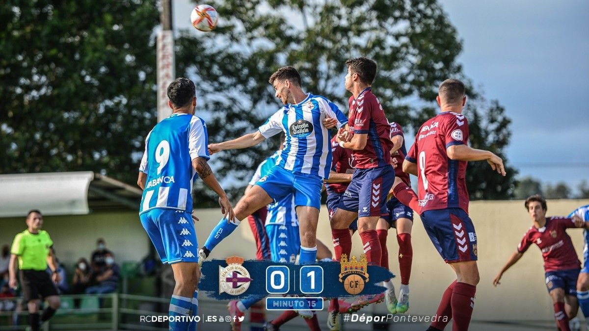 Partido amigable entre Deportivo e Pontevedra en Vista Alegre