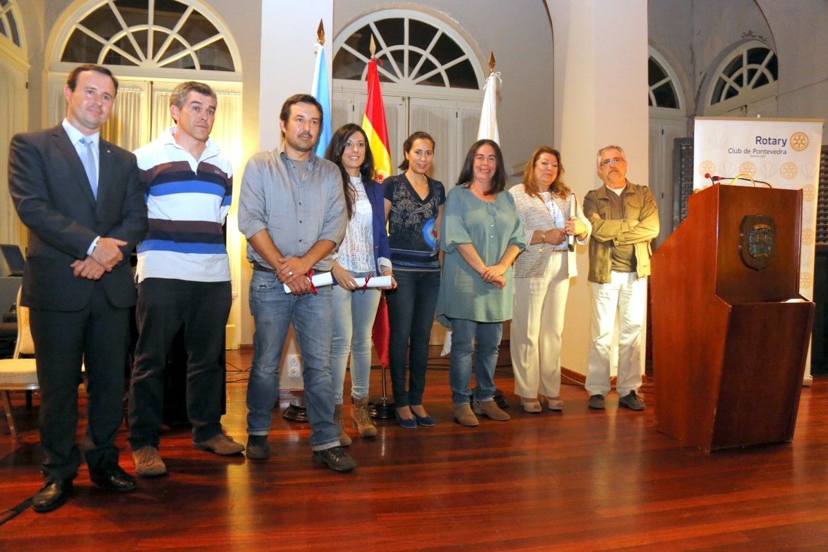 Entrega dos premios do II Certame de Pintura Rápida Cidade de Pontevedra