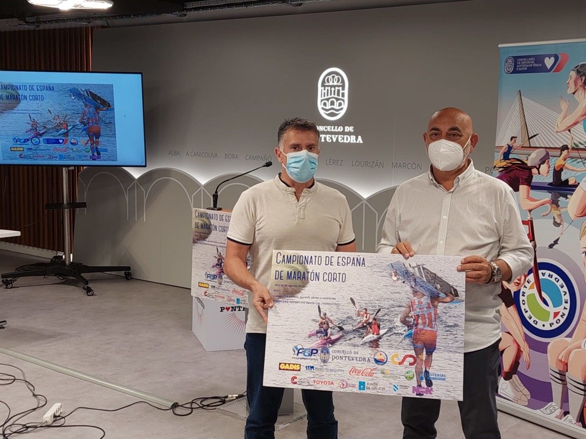 Tino Fernández e Alfredo Bea presentan el Campeonato de España de Piragüismo en la modalidad de maratón corto