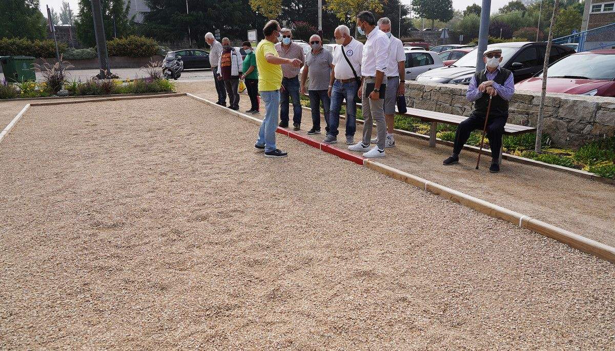 Inauguración do novo parque no barrio do Burgo