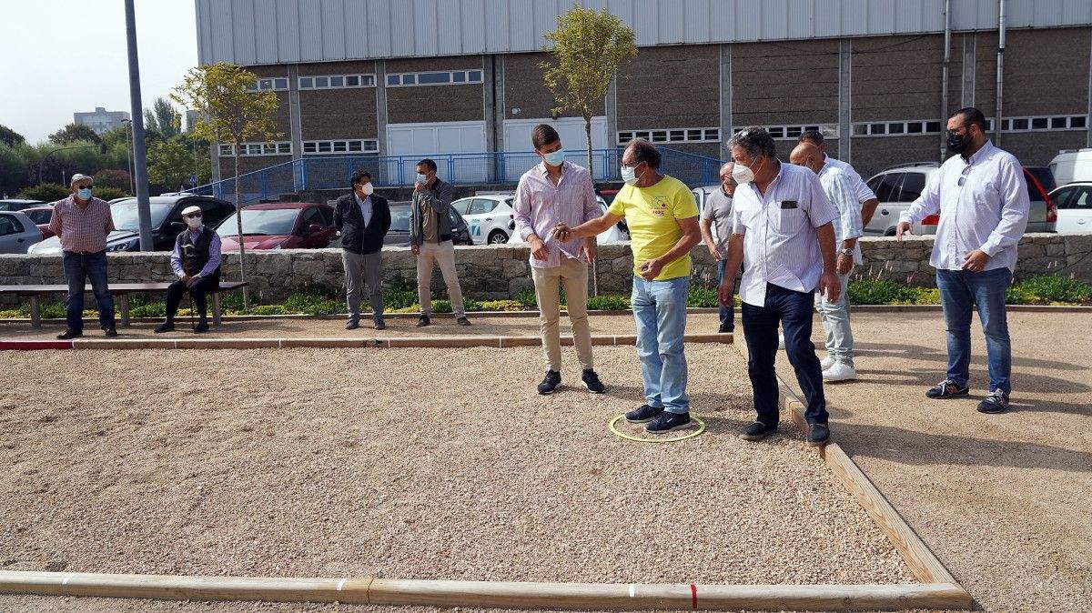 Inauguración do novo parque no barrio do Burgo