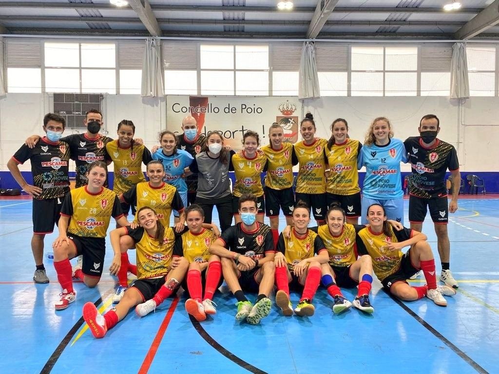 Partido amigable entre Poio Pescamar e Viaxes Amarelle na Seca