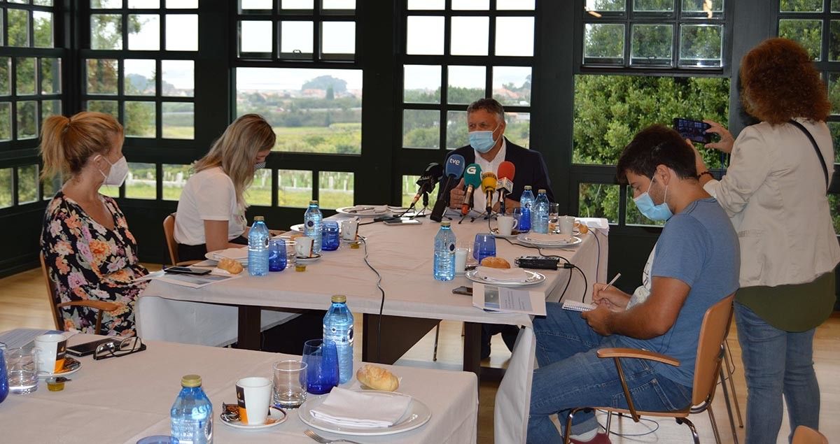 Telmo Martín, en un desayuno informativo con los medios