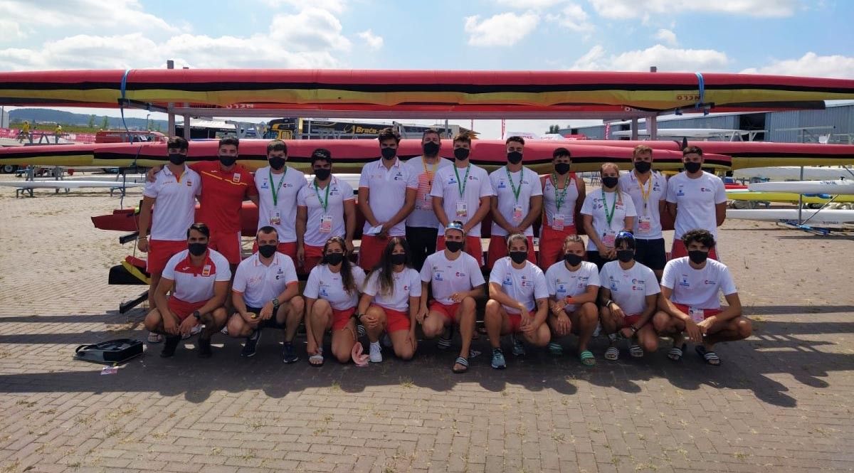 Piragüistas galegos que participan no mundial júnior e sub 23 en Portugal