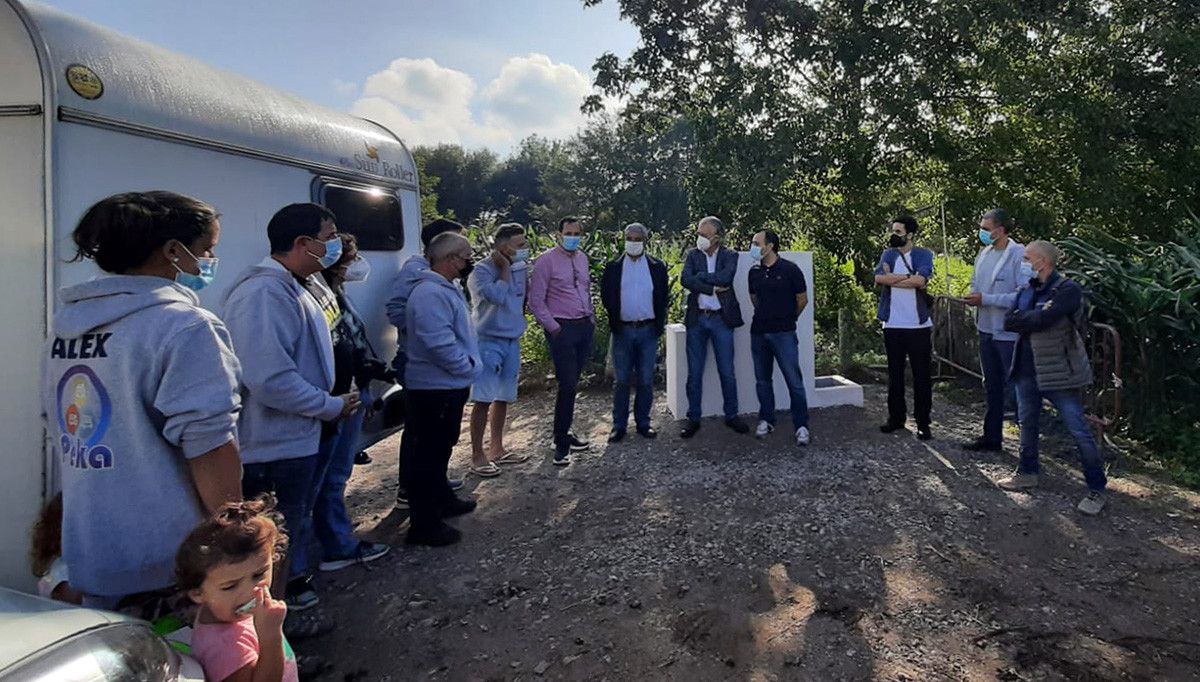 Inauguración del área de autocaravanas de Caldas