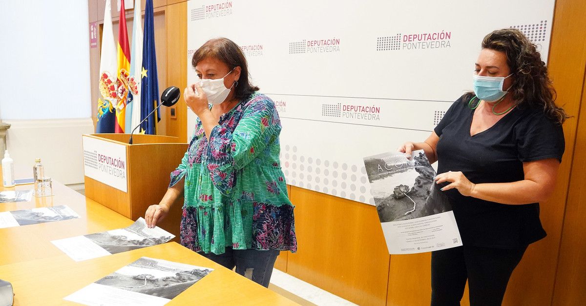 Uxía Senlle y la diputada de Memoria Histórica presentan el documental 'Acorda. Cartografía musical da memoria histórica de Pontevedra'
