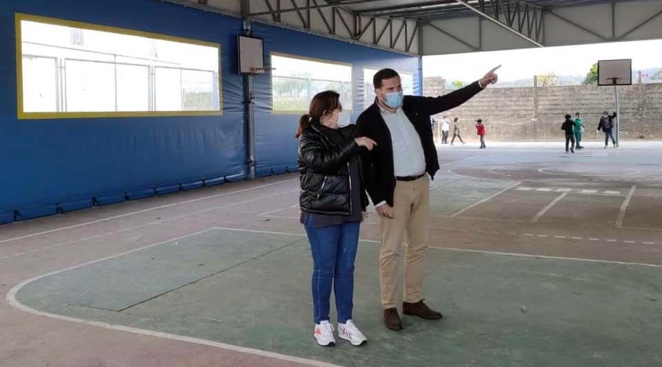 Jorge Cubela, en el colegio de Tenorio