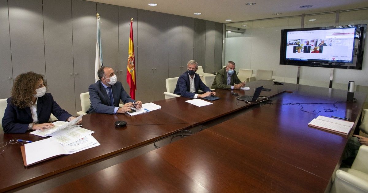 Reunión por videoconferencia con representantes de la hostelería