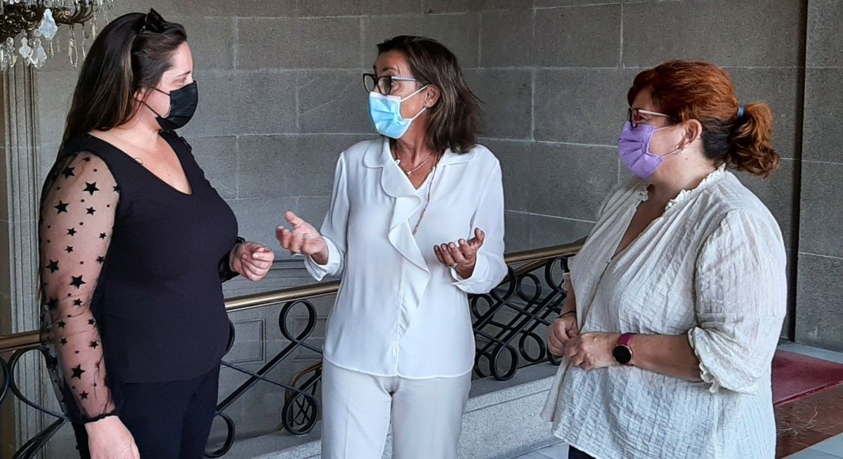 Sandra Amezaga, Maica Larriba y Sandra Amezaga