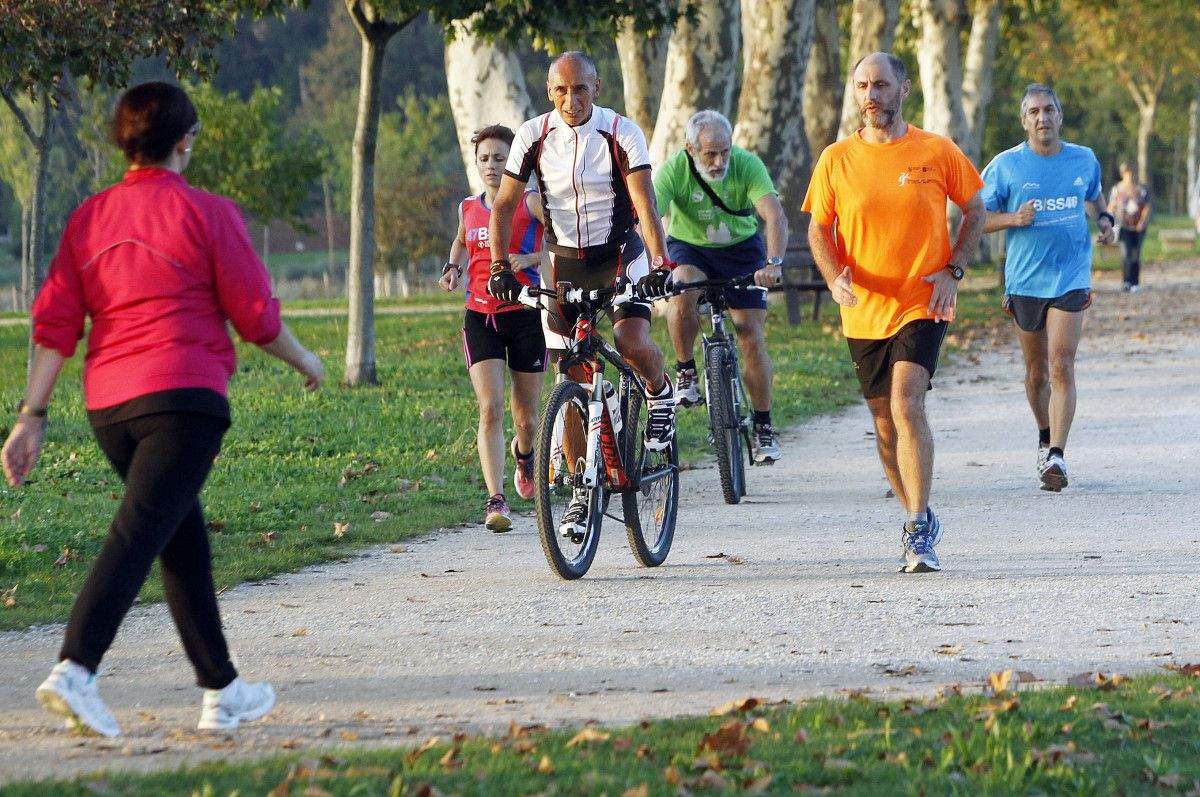 Aficionados al 'running' en Pontevedra