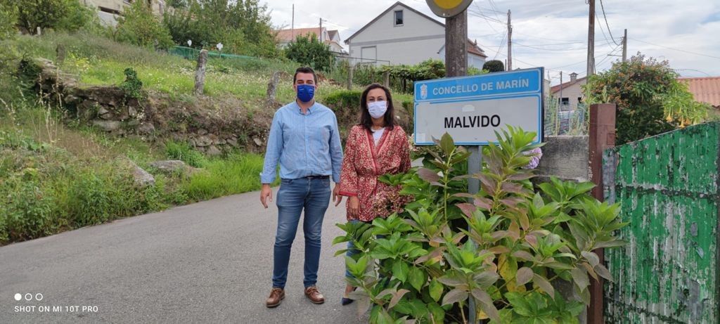 María Ramallo e Pablo Novas no lugar de Malvido