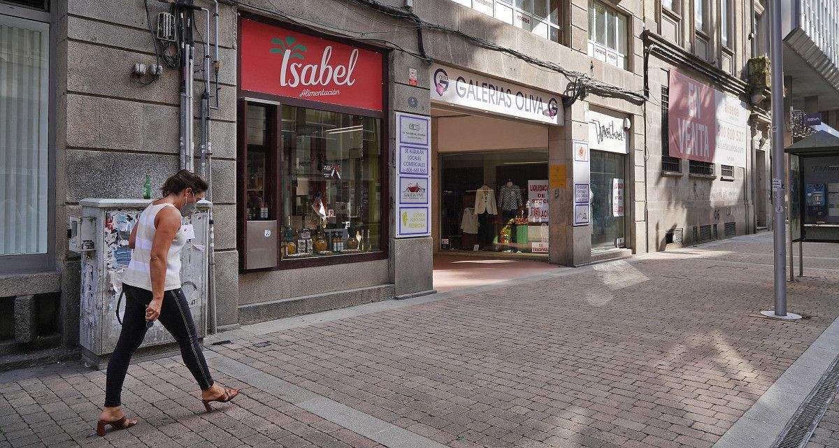 Entrada de las Galerías Oliva que será demolida