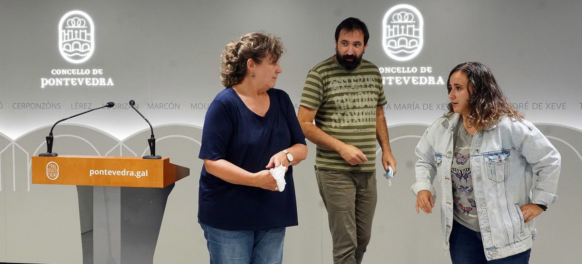 Carmen Fouces, Andrea Jamardo e David Cortizo