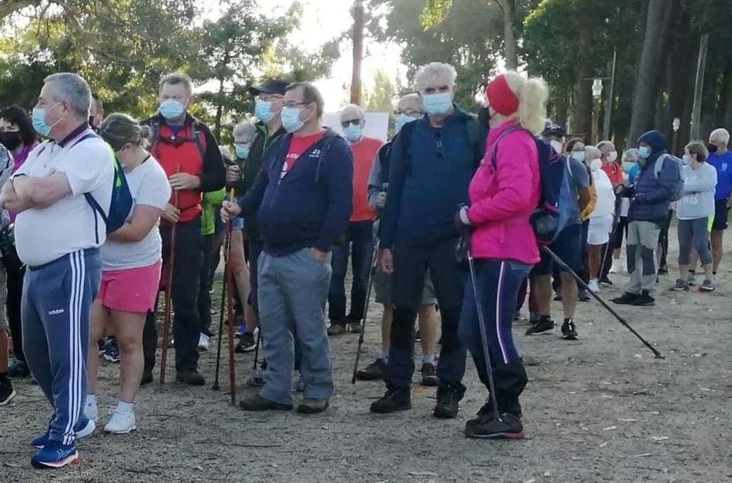 Primeira xornada de Ponteandadas 2021 en Monte Porreiro