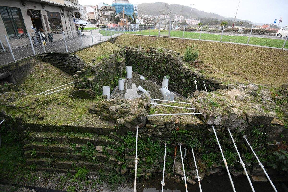 Espacio arqueológico de Valentín García Escudero tras repararse sus sistema de drenaje