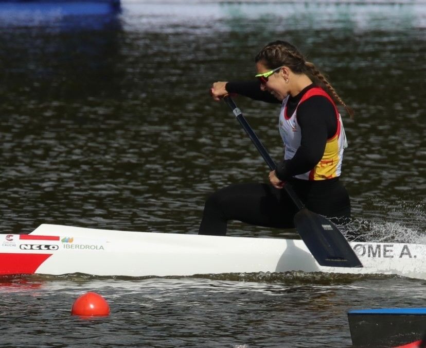Antía Jácome, en el Mundial Sprint de Copenhage