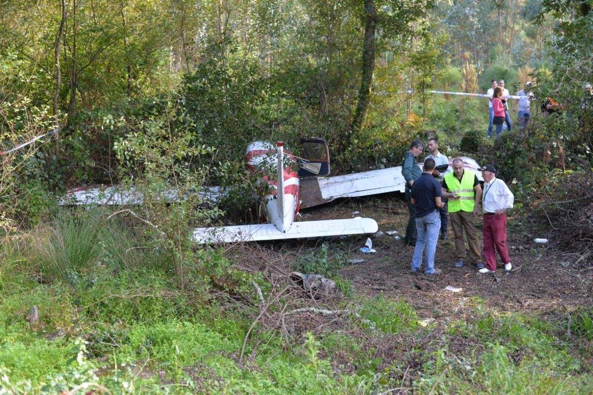 Estado en el que quedó la avioneta que aterrizó de emergencia en Curro