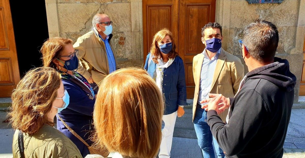 Visita a la Cofradía de Pescadores Virgen del Rosario, de Vilaxoán