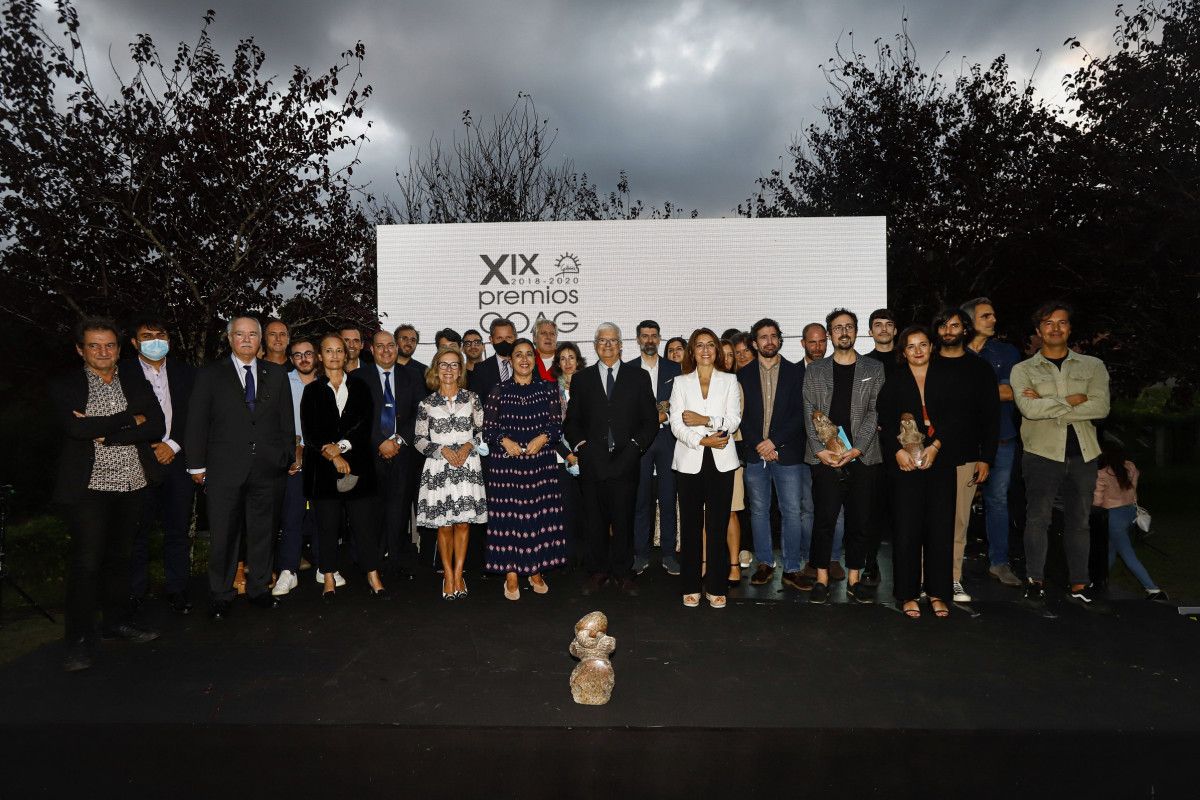 Foto de familia da Gala dos Premios COAG no Pazo Baión