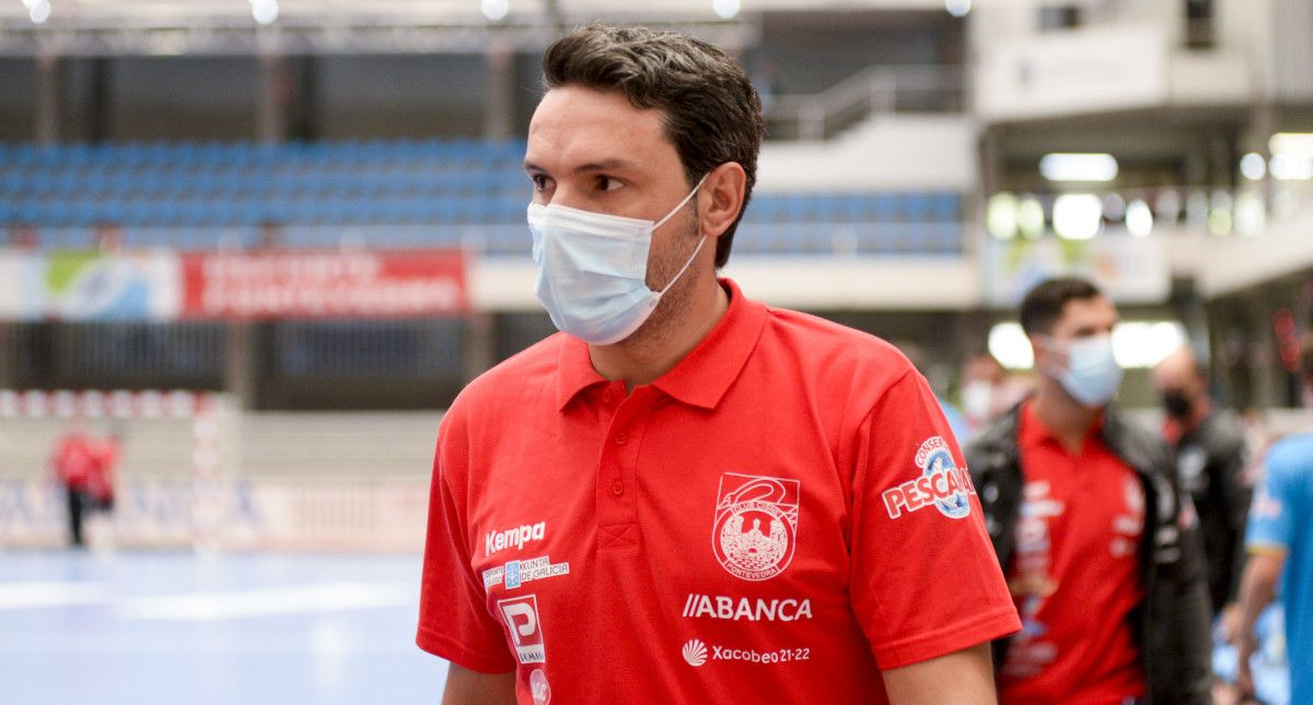 Jabato, en el partido de División Honor Plata entre Cisne y Novás en el Pabellón Municipal
