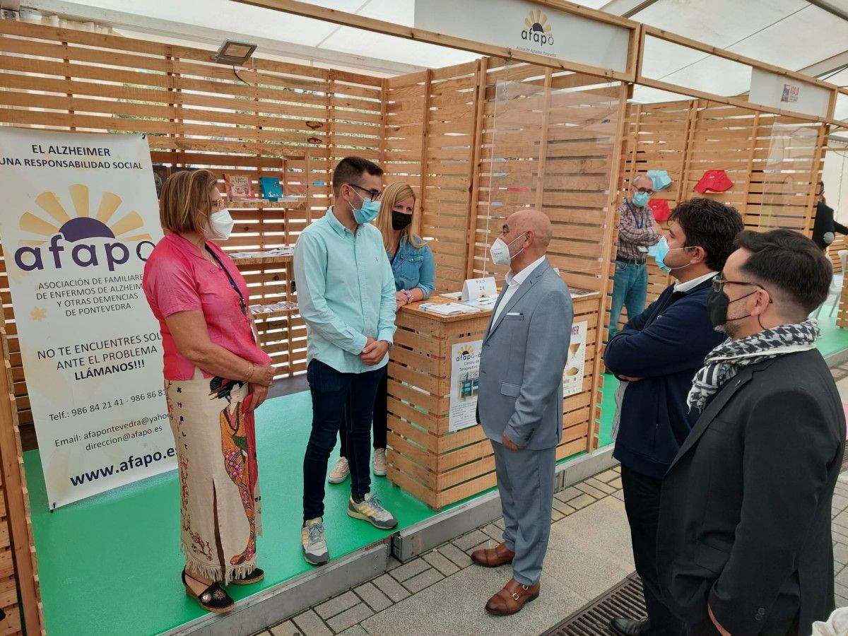 Expositor de Afapo en la feria PonteSán
