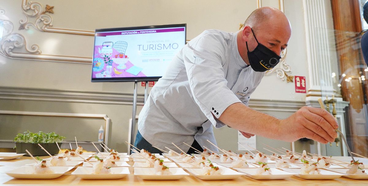 Showcooking na Deputación de Pontevedra no Día Mundial do Turismo