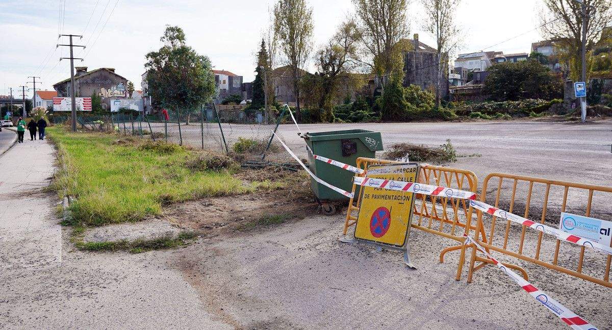 El estacionamiento disuasorio de Mollavao tras la renovación de la parcela