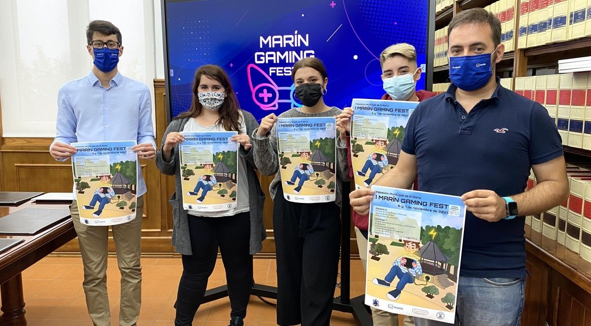 Promotores del I Marín Gaming Fest