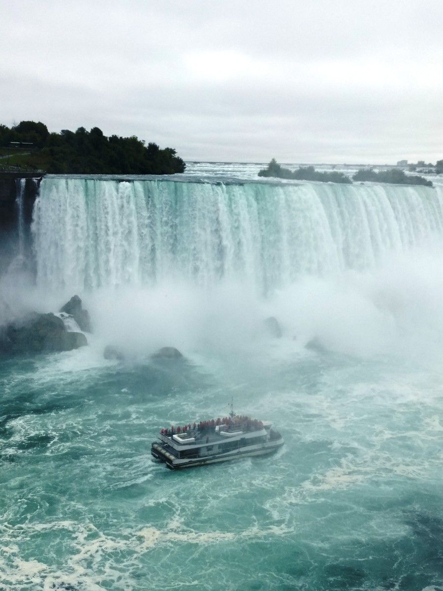 Barco nas cataratas do Niágara, Canadá