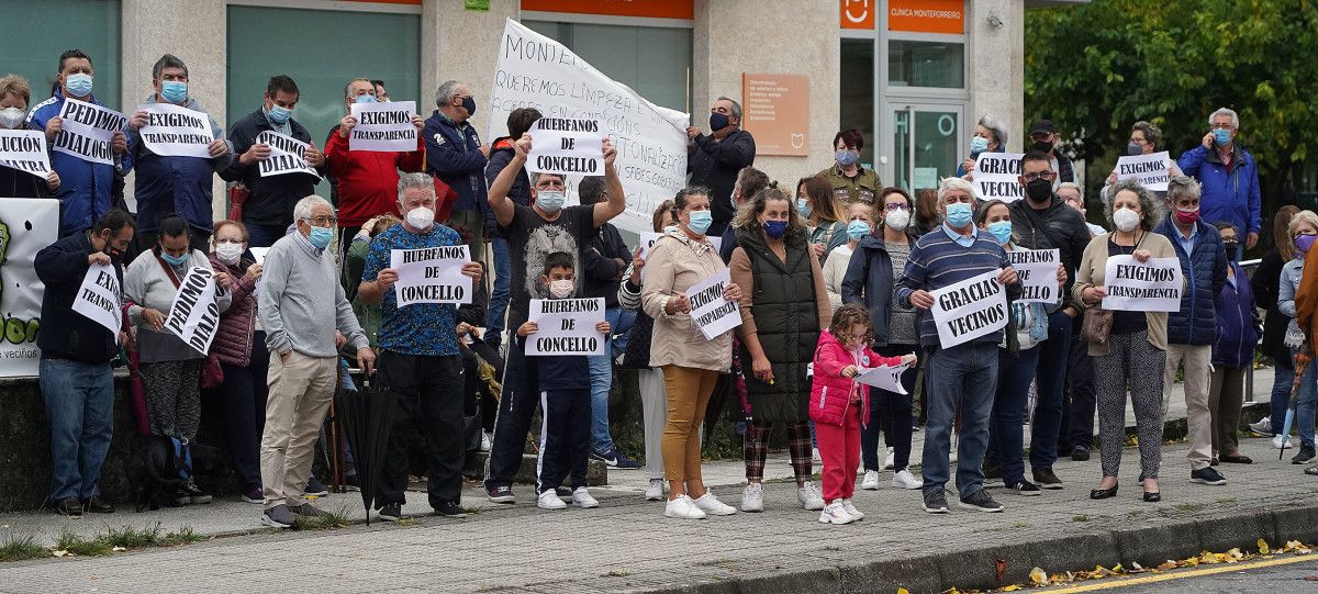 Protesta veciñal na rúa Alemaña