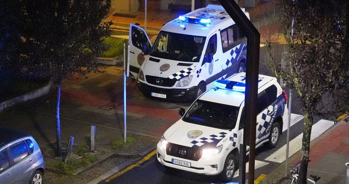 Patrullas da Policía Local de Pontevedra en San Antoniño