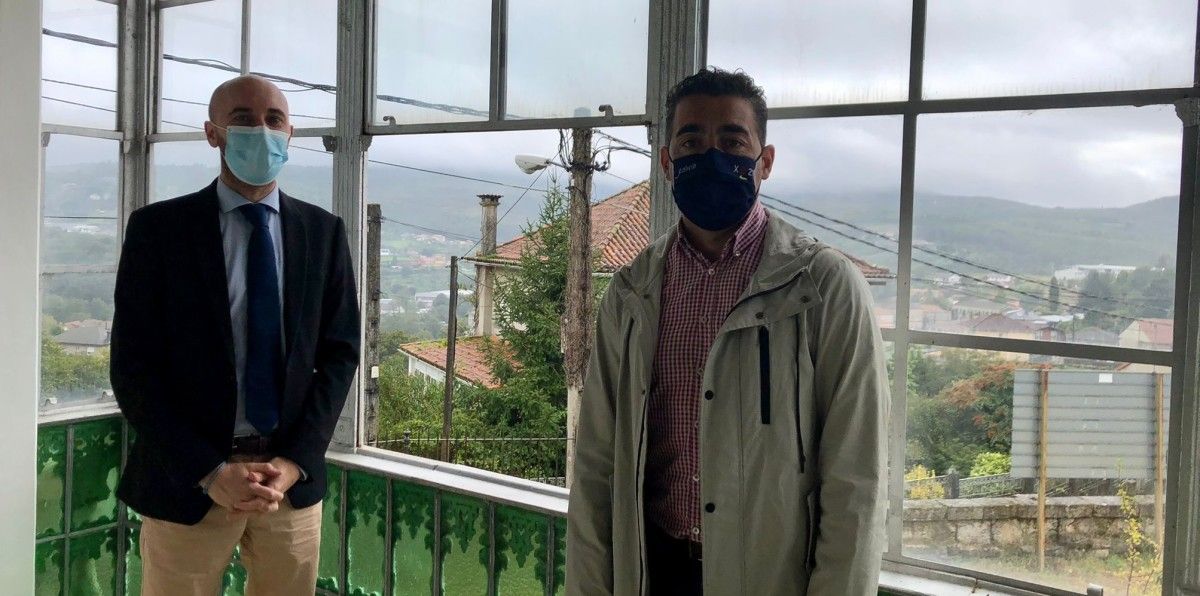 Jacobo Rey e Luis López na Casa da Qunitán