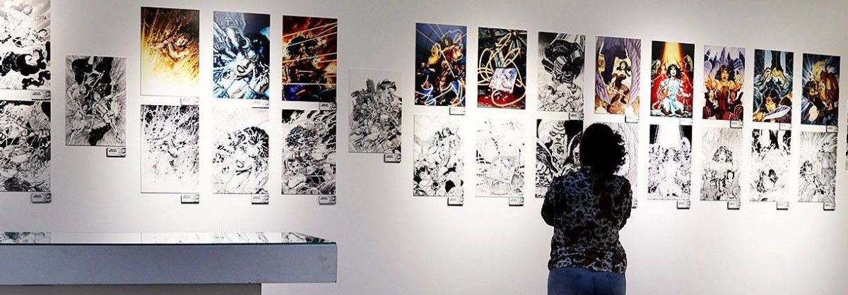 Exposición del dibujante Jesús Merino en el Auditorio de Vilagarcía