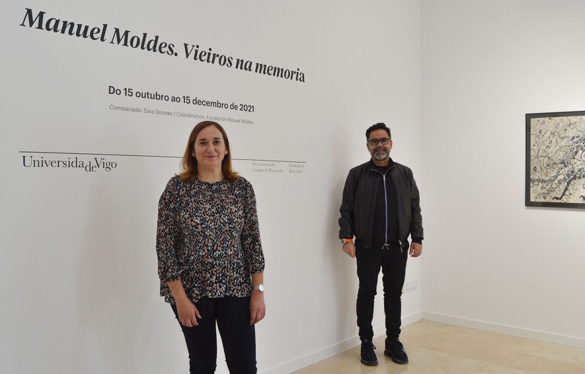 Agrelo e Soto, na futura Sala Universitaria Profesor Manuel Moldes