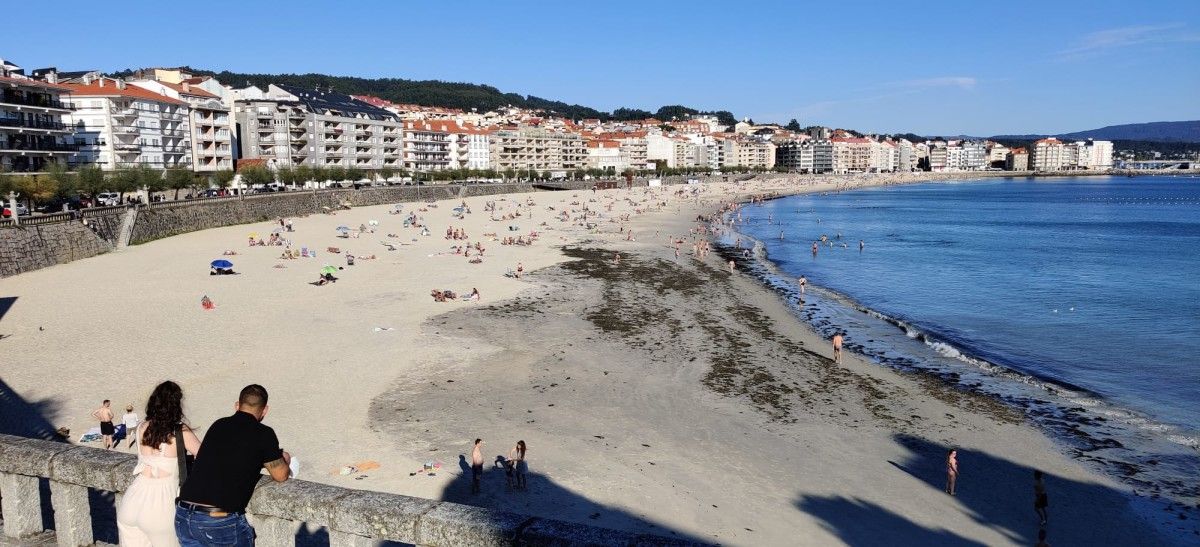 Praia de Silgar o domingo 10 de outubro