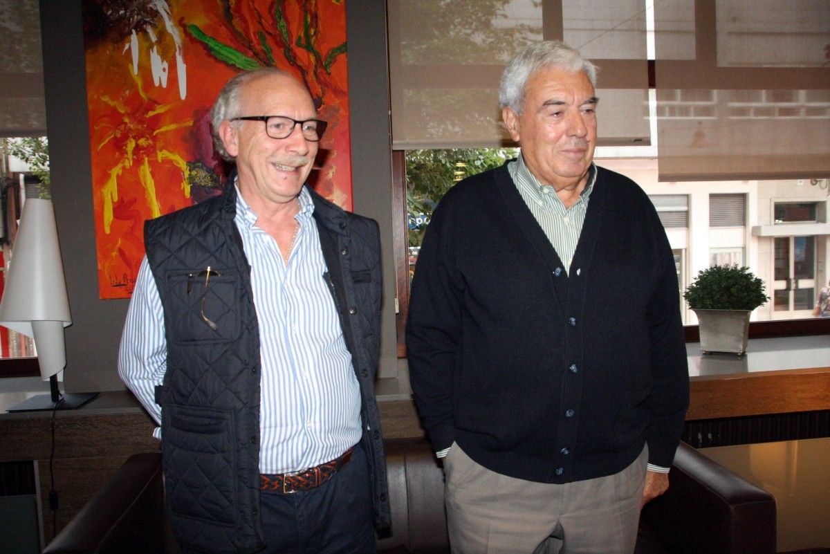 Alfonso García y Pedro Pereira, responsables del Banco de Alimentos