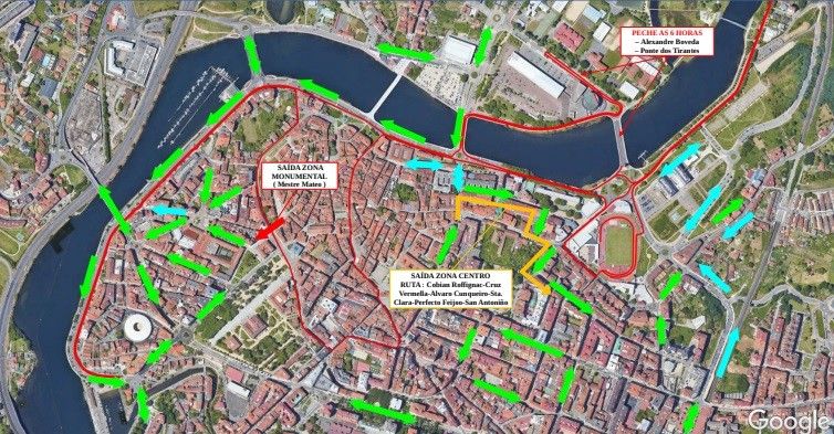 Restricciones de tráfico en Pontevedra por la celebración de la edición del 2021 del medio maratón