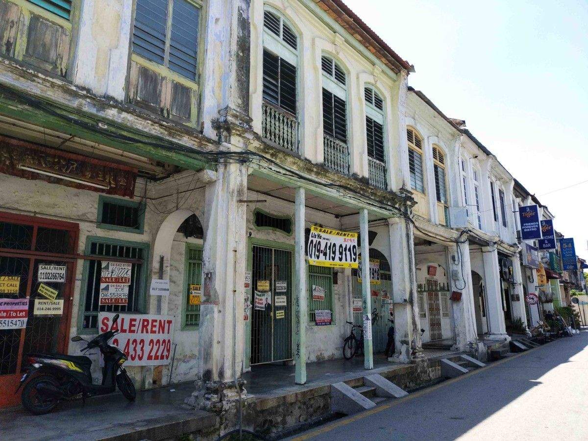 Rúa do casco histórico de George Town