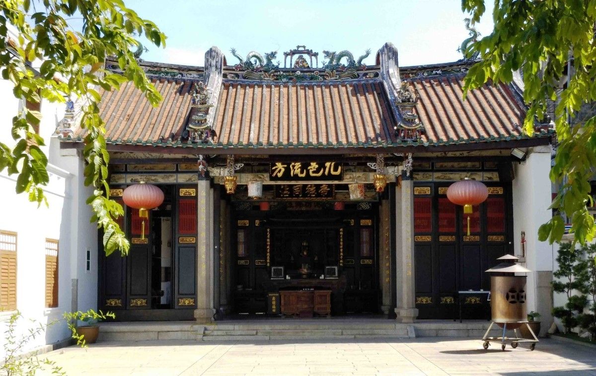 Entrada ao templo chinés de Han Jiang