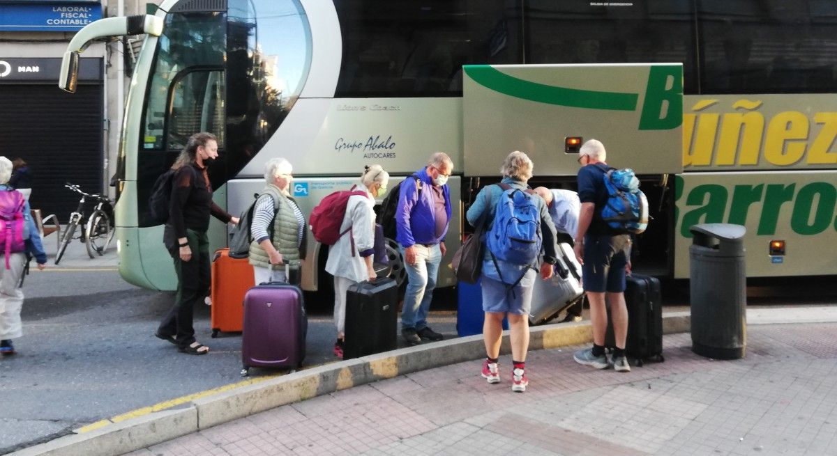 Un grupo de turistas