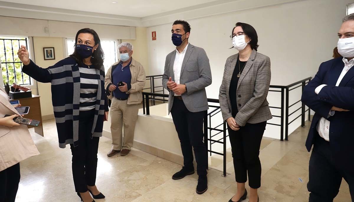 Visita a las obras de modernización del Museo Manuel Torres