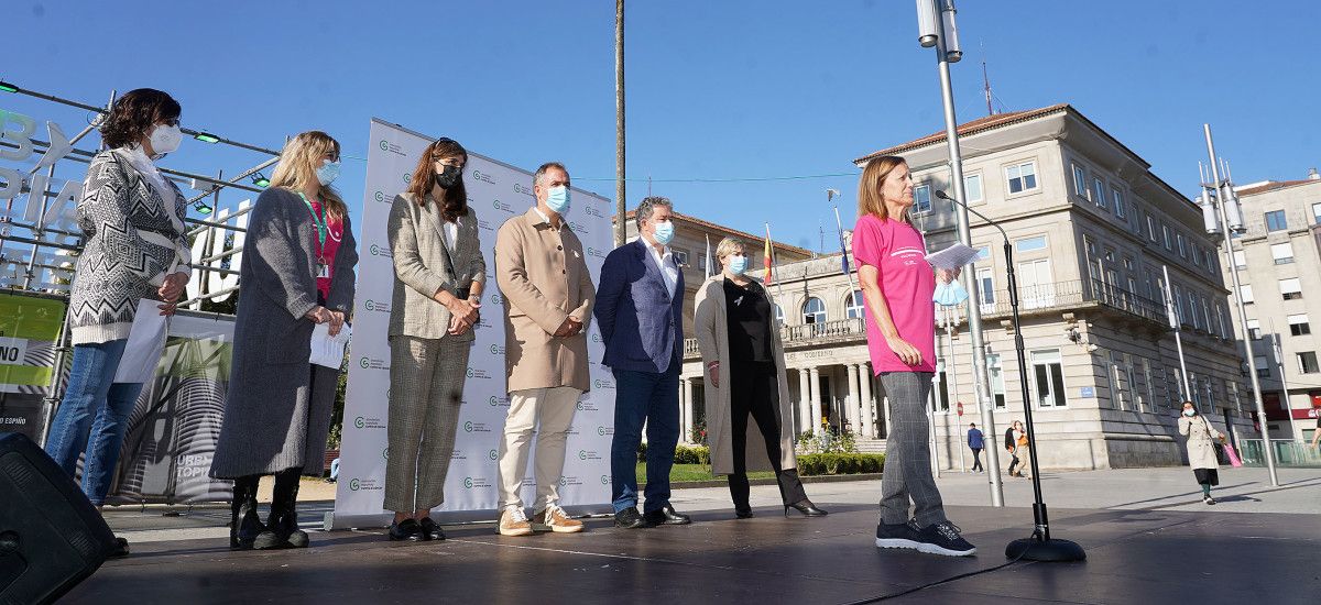 Celebración do Día Mundial Contra o Cancro de Mama do ano 2021 celebrado en Pontevedra