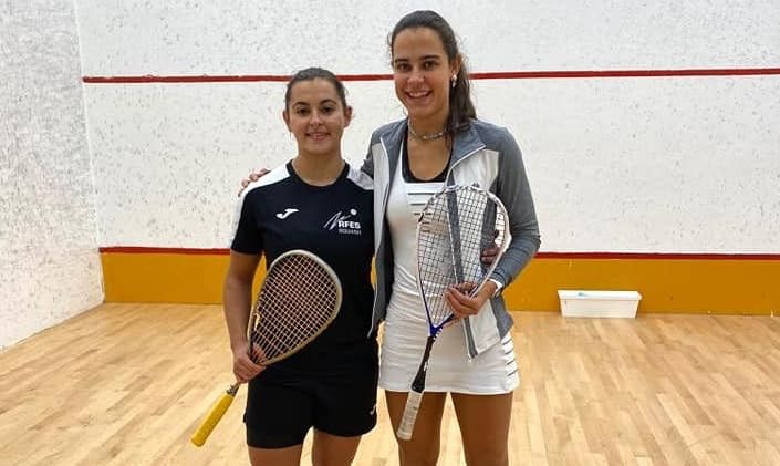 Marta Domínguez (dereita) na Copa de España Absoluta