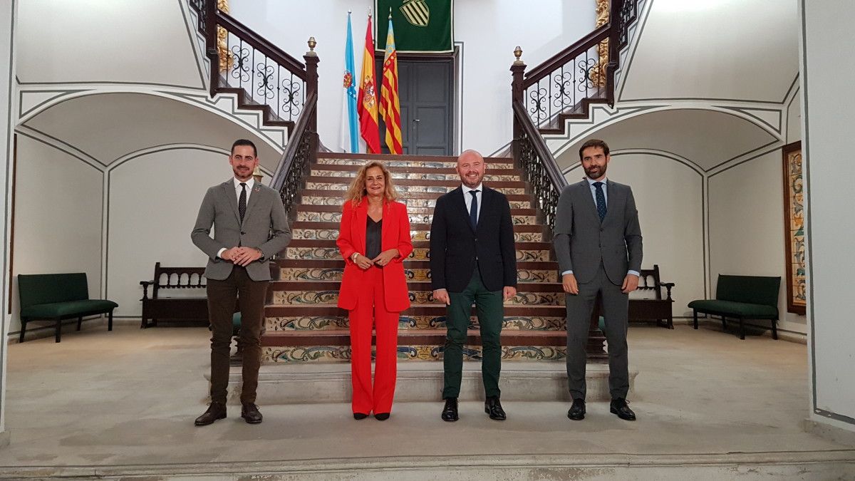 Visita institucional de Carmela Silva, presidenta provincial, á Deputación de Valencia